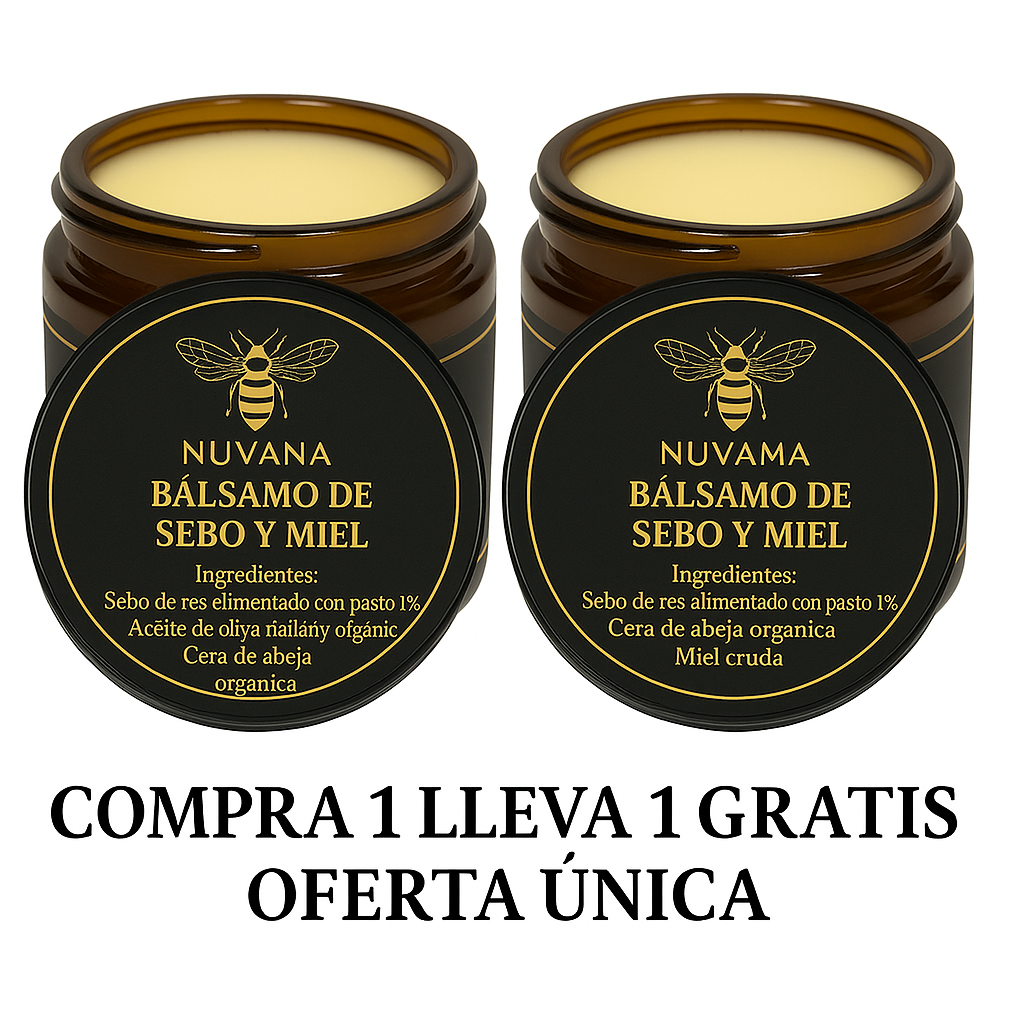 [OFERTA ÚNICA] COMPRA 1 Y RECIBE 1 GRATIS Nuvana Bálsamo de Sebo de Res